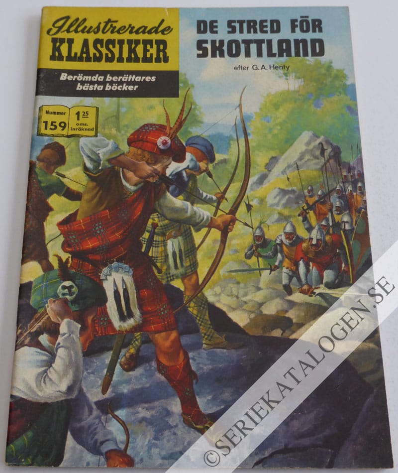 Framsida på Illustrerade Klassiker #159 - De stred för Skottland (1963)