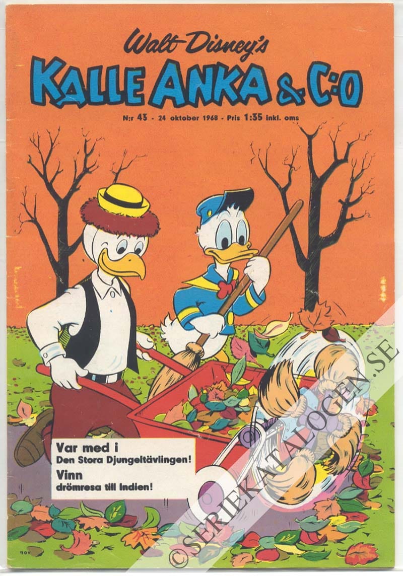 Framsida på Kalle Anka & C:o #43 (1968)