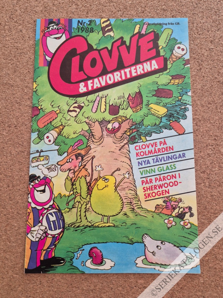 Framsida på Clovve & favoriterna #2 (1988)