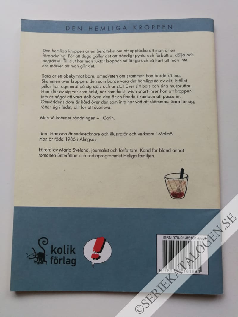 Baksida på Den hemliga kroppen (2009)