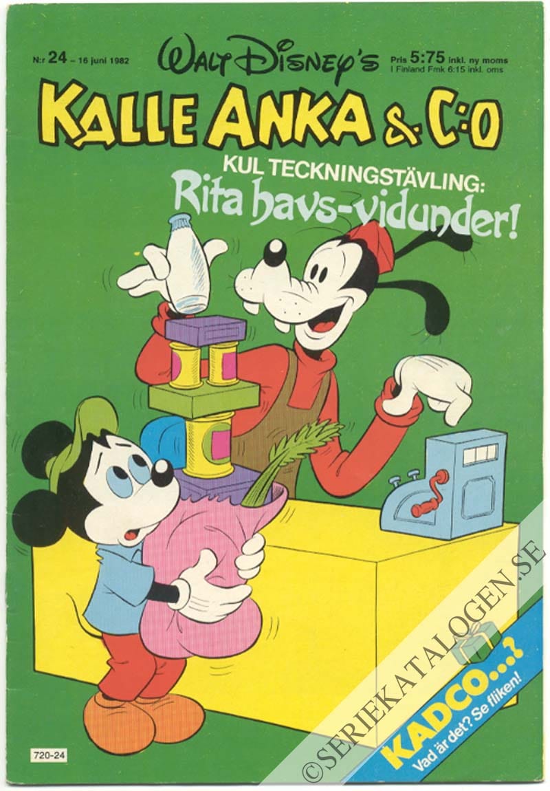 Framsida på Kalle Anka & C:o #24 (1982)