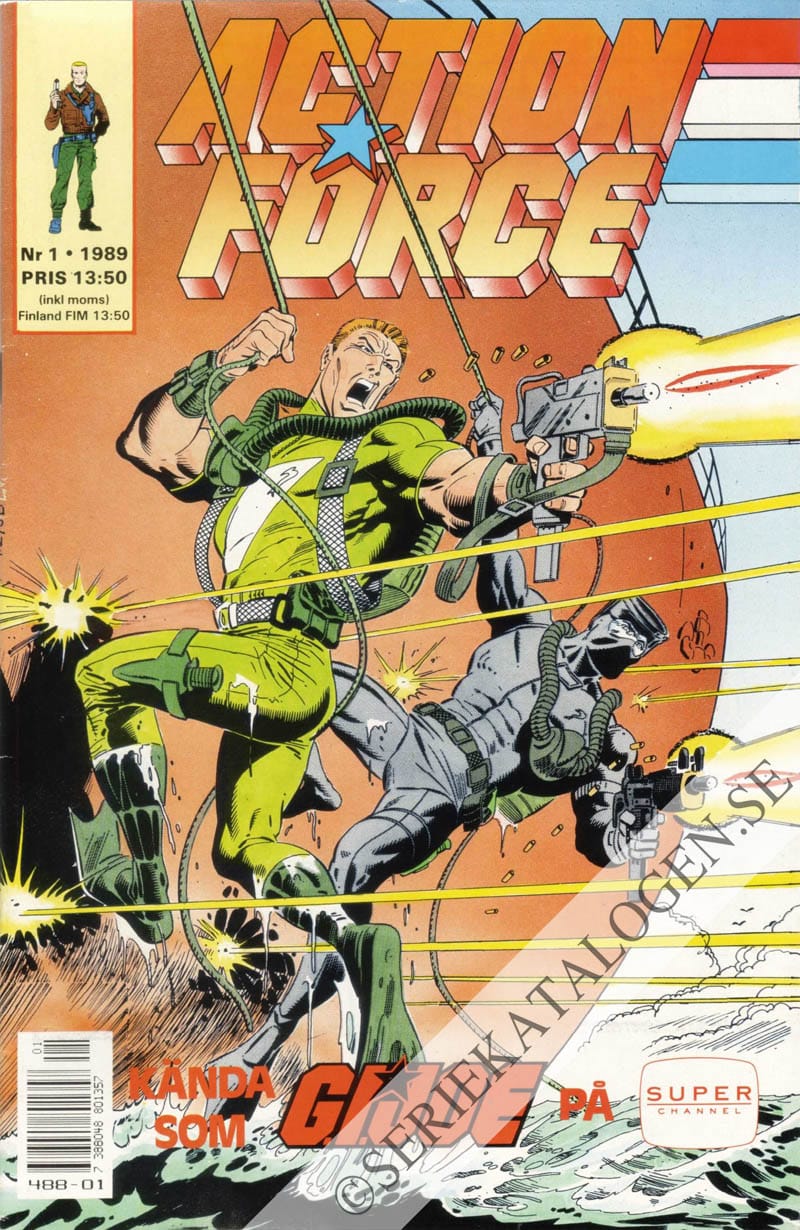 Framsida på Action force #1 (1989)