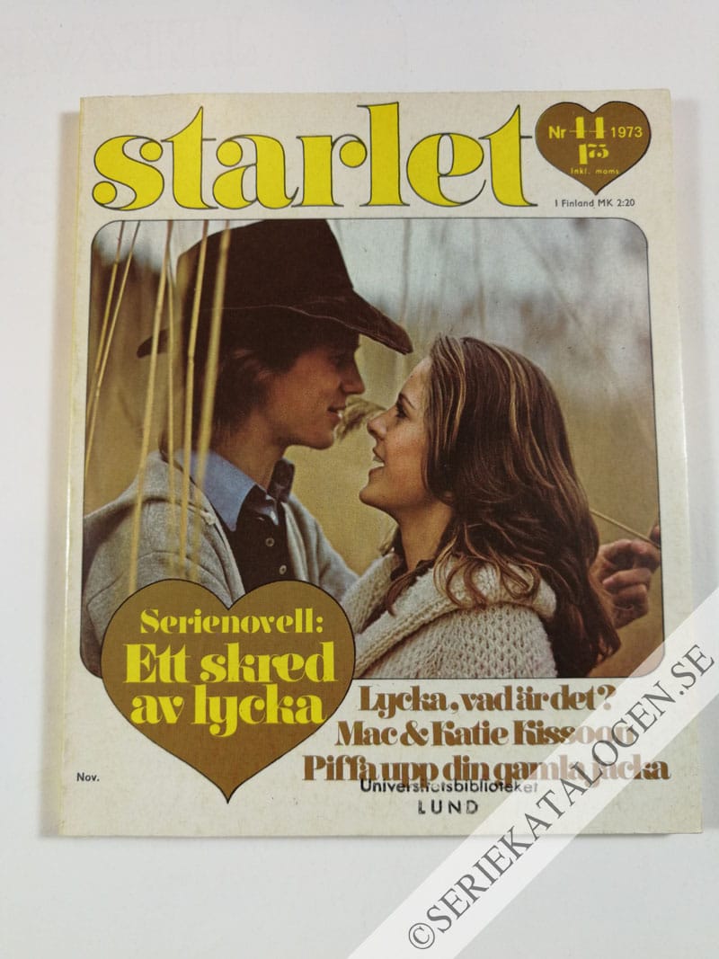 Framsida på Starlet #44 (1973)