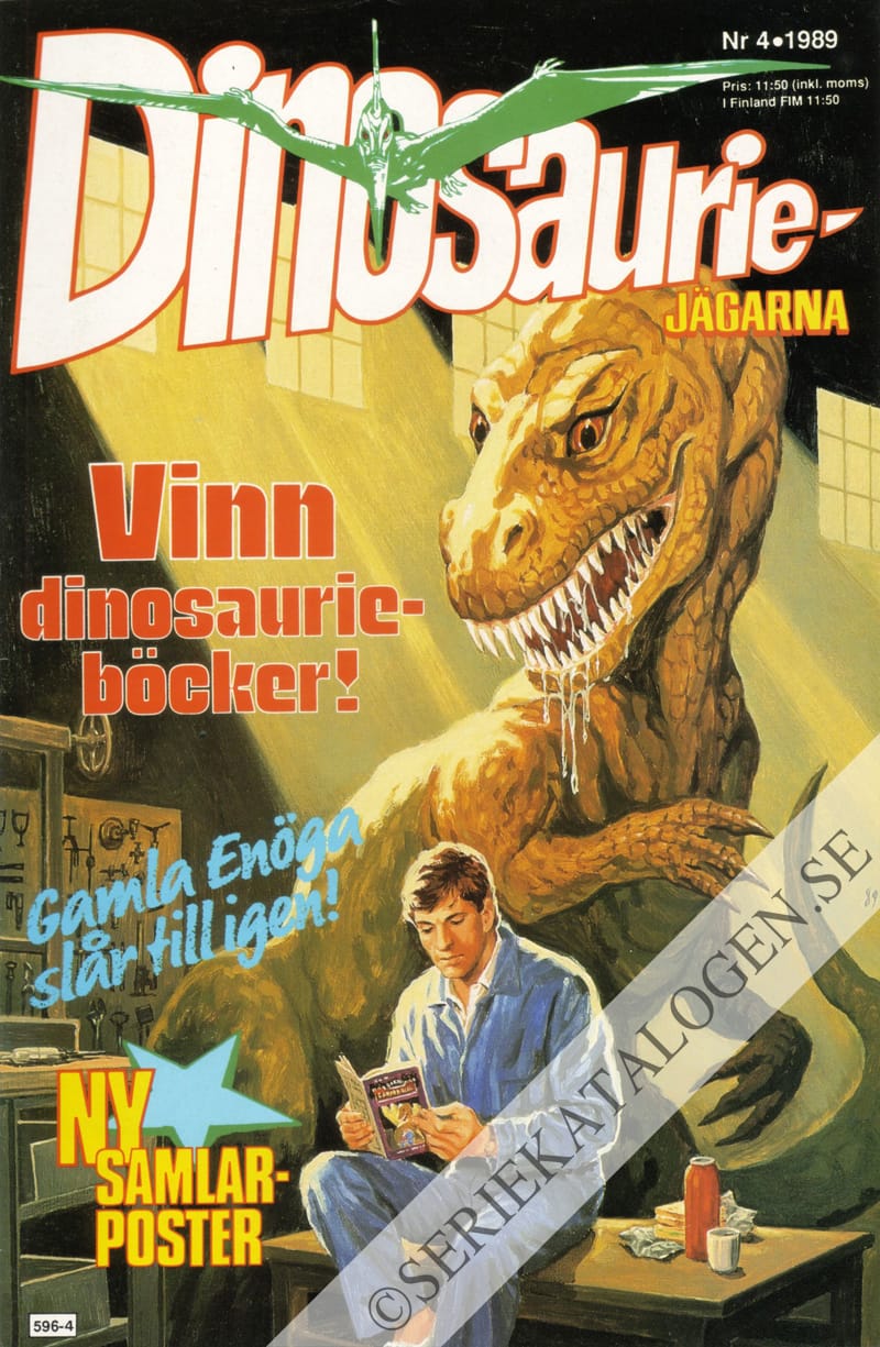 Framsida på Dinosauriejägarna #4 (1989)