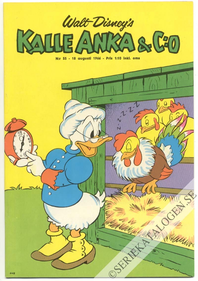 Framsida på Kalle Anka & C:o #33 (1966)