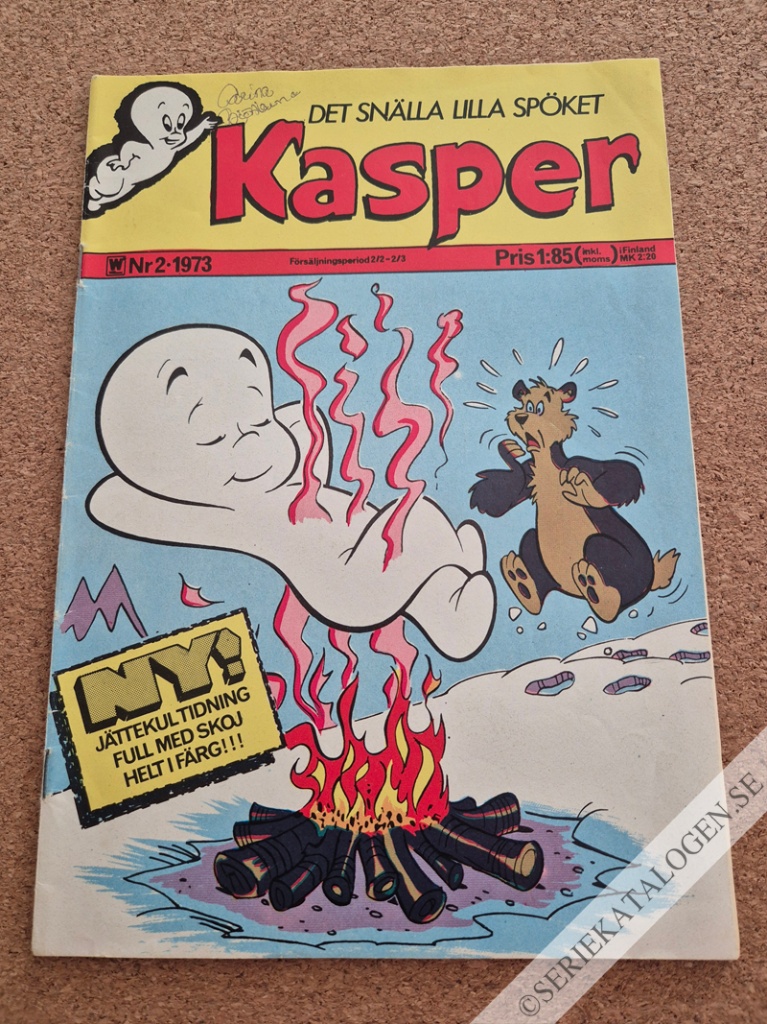 Framsida på Det lilla snälla spöket Kasper #2 (1973)
