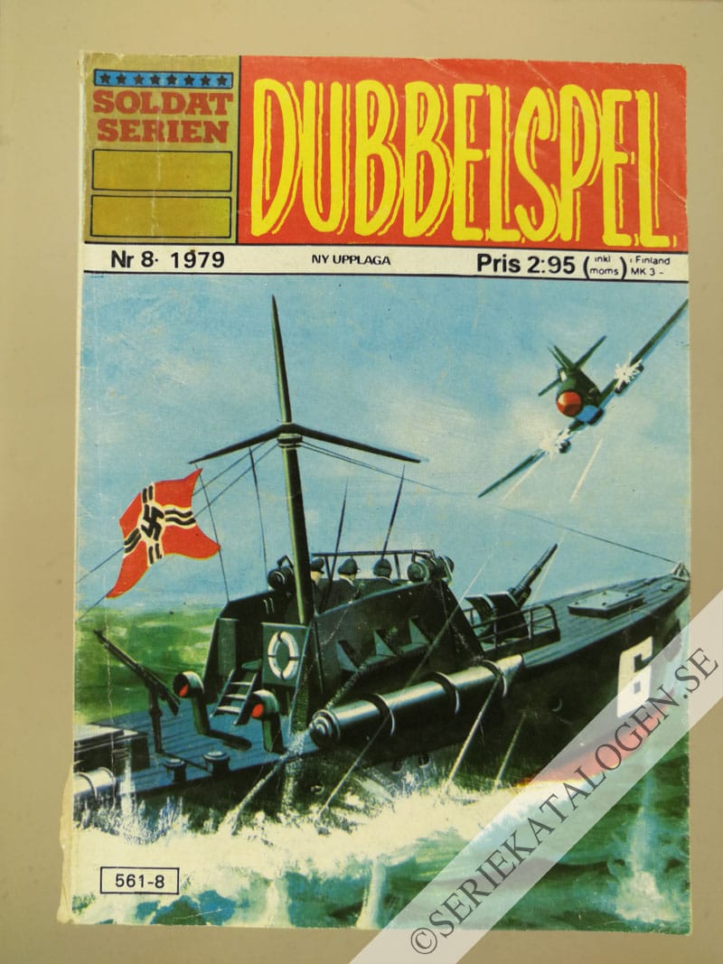 Framsida på Soldatserien #8 - Dubbelspel (1979)