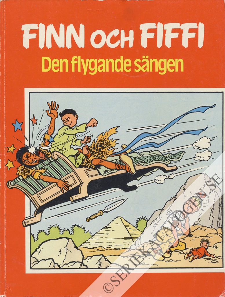 Framsida på Finn och Fiffi #2 - Den flygande sängen (1978)
