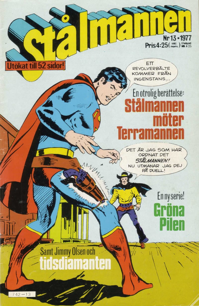 Framsida på Stålmannen #13 (1977)