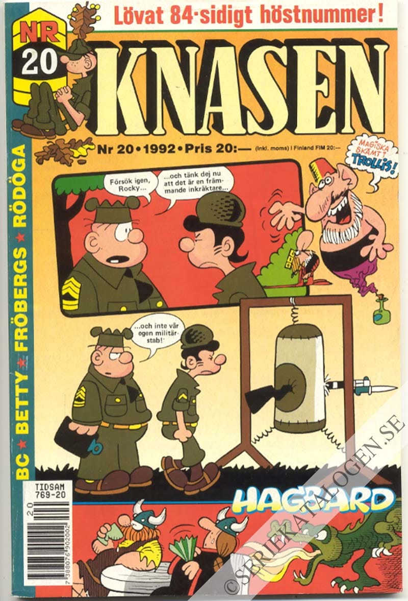 Framsida på Knasen #20 (1992)