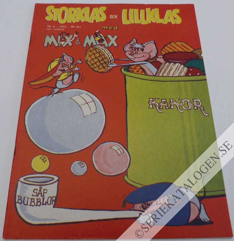 Framsida på Storklas och Lillklas #6 (1961)