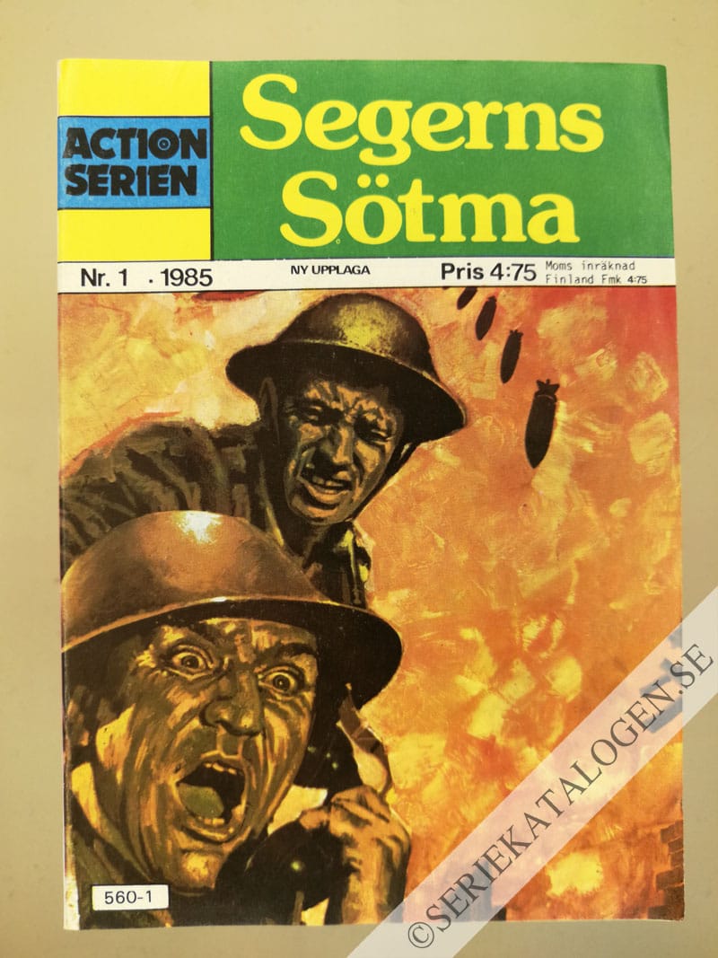 Framsida på Actionserien #1 - Segerns sötma (1985)