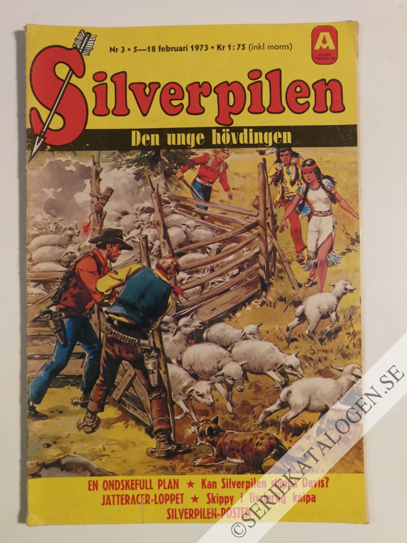 Framsida på Silverpilen #3 (1973)
