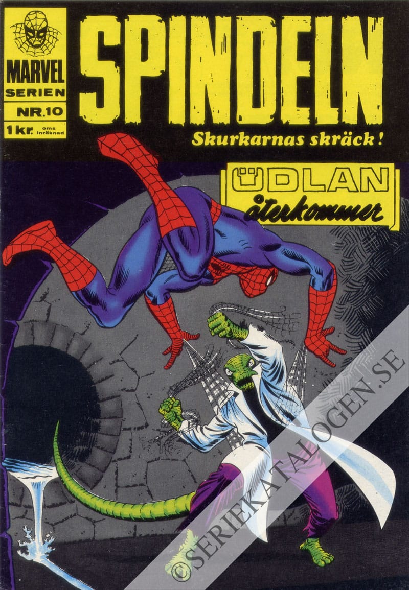 Framsida på Marvelserien Ödlan återkommer (1967)