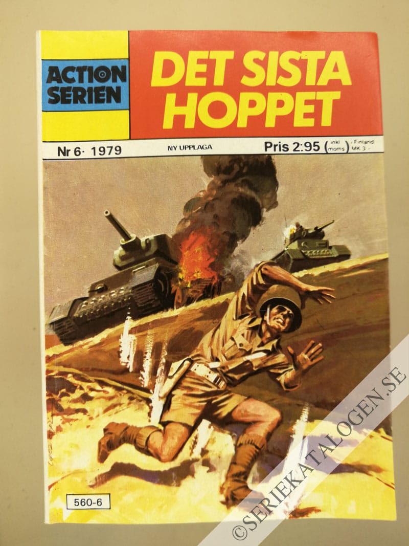 Framsida på Actionserien Det sista hoppet (1979)