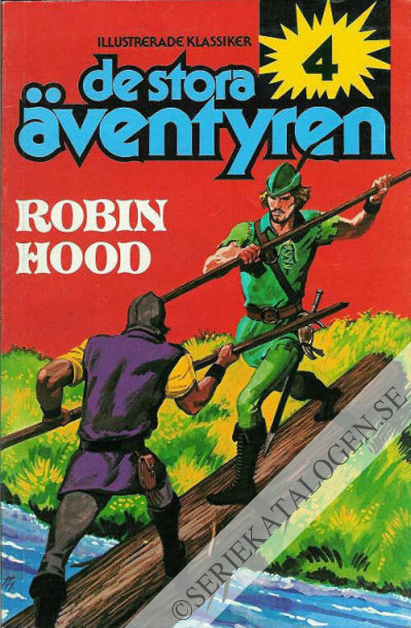 Framsida på Illustrerade Klassiker - de stora äventyren Robin Hood (1979)