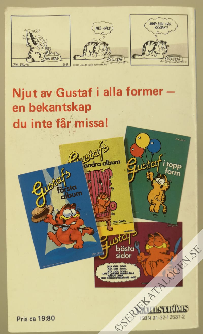 Baksida på Nionde boken om Gustaf (1985)