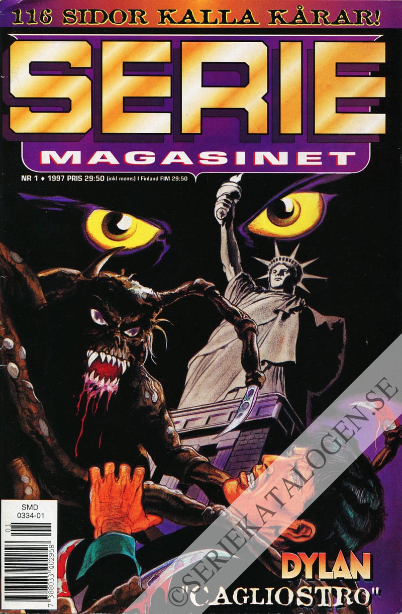 Framsida på Seriemagasinet #1 (1997)