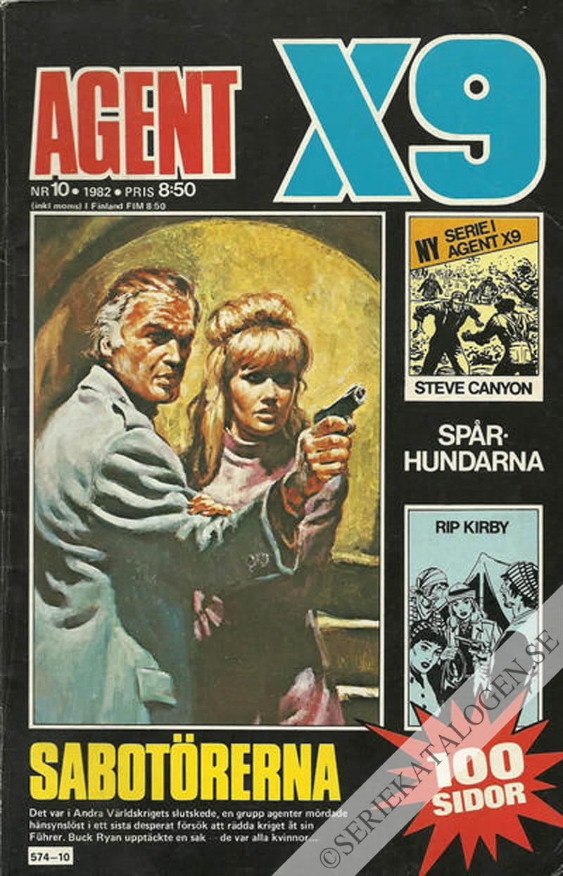 Framsida på Agent X9 #10 (1982)