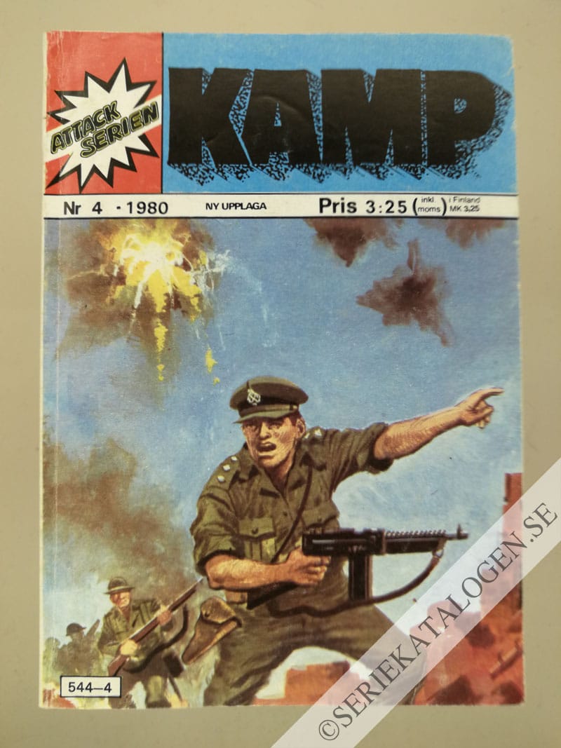 Framsida på Attackserien Kamp (1980)