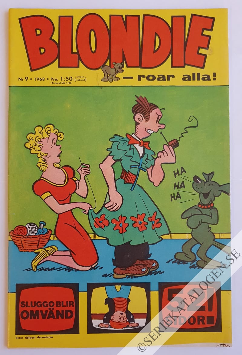 Framsida på Blondie #9 (1968)