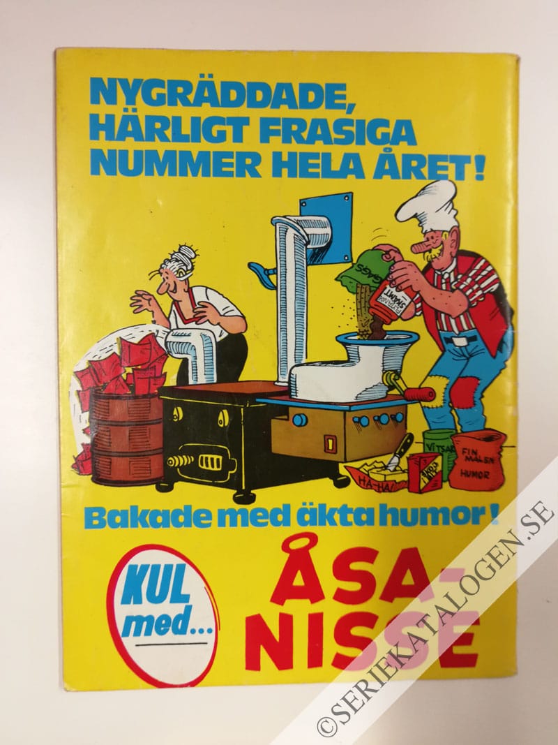 Baksida på Åsa-Nisse och agentligen (1972)