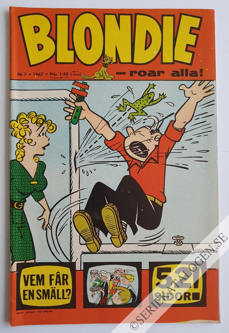 Framsida på Blondie #7 (1967)