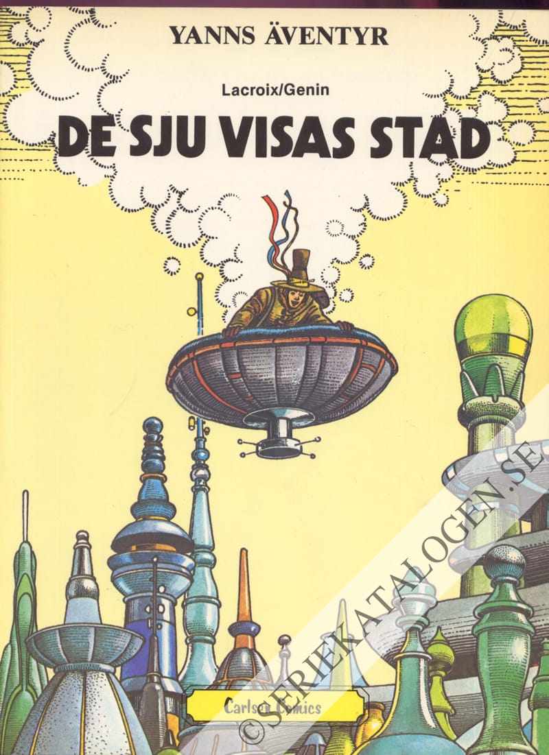 Framsida på Yanns äventyr De sju visas stad (1981)