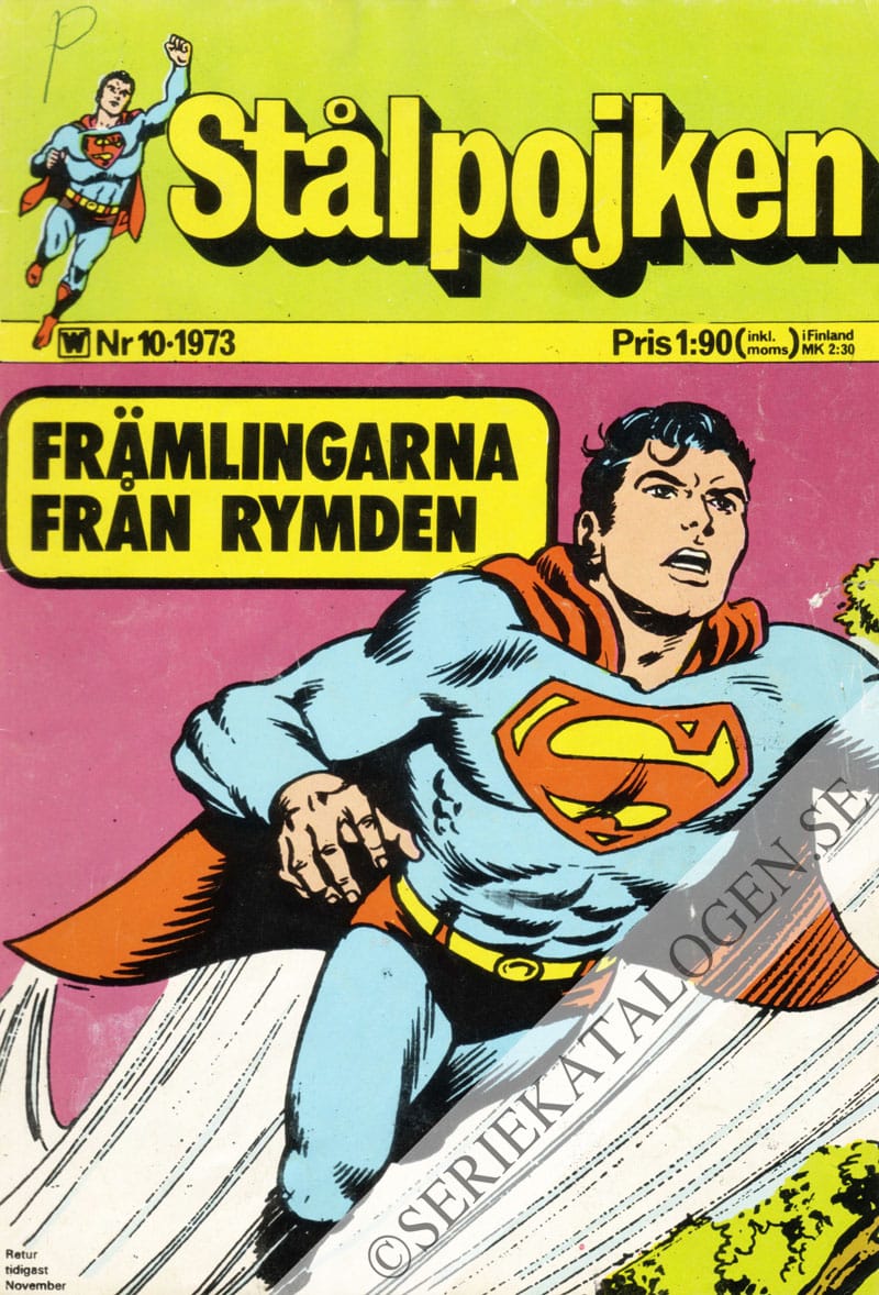 Framsida på Stålpojken #10 (1973)