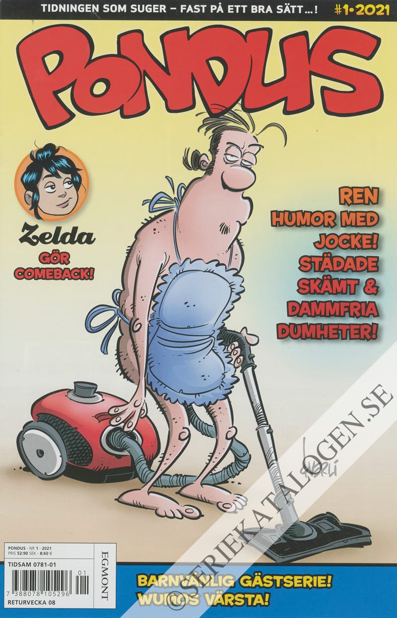 Framsida på Pondus #1 (2021)