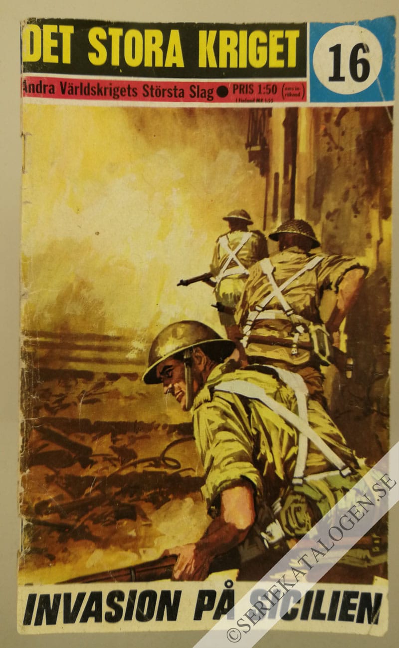 Framsida på Det stora kriget Invasion på Sicilien (1967)