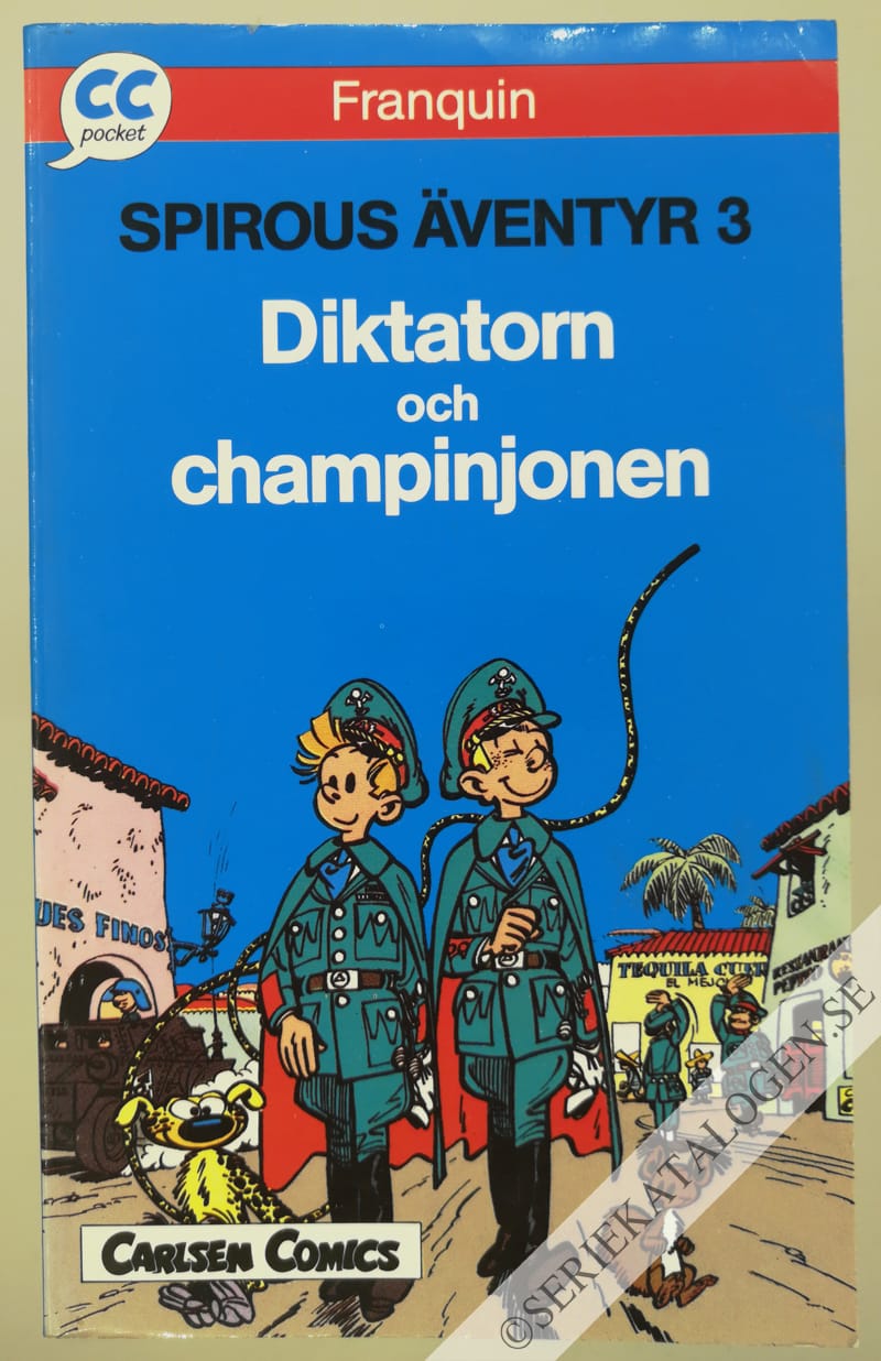 Framsida på CC pocket Spirou 3: Diktatorn och champinjonerna (1991)