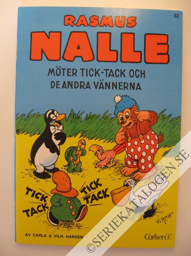 Framsida på Rasmus Nalle Rasmus Nalle möter Tick-Tack och de andra (1981)