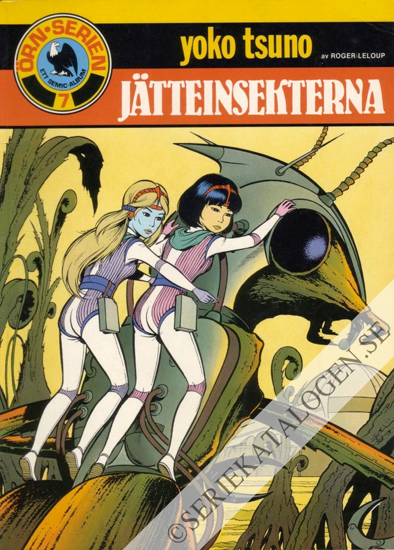 Framsida på Örnserien Yoko Tsuno - Jätteinsekterna (1983)