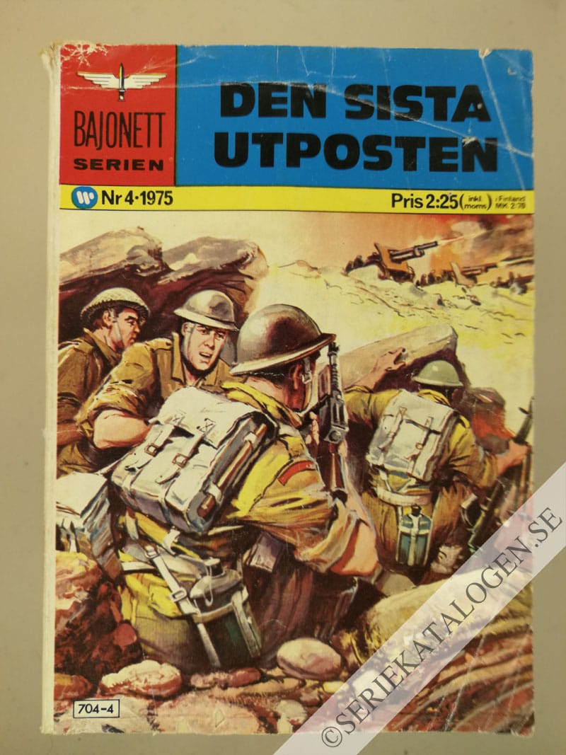 Framsida på Bajonettserien #4 - Den sista utposten (1975)