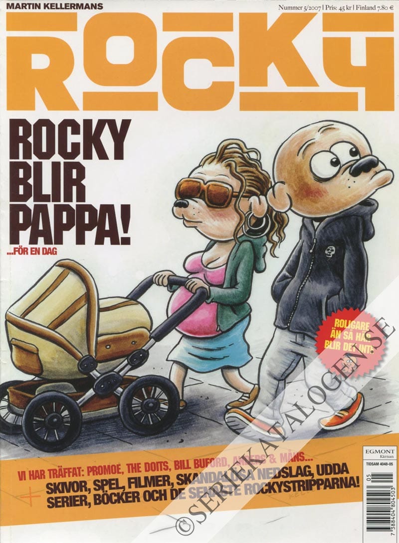 Framsida på Martin Kellermans Rocky Rocky blir pappa! (2007)