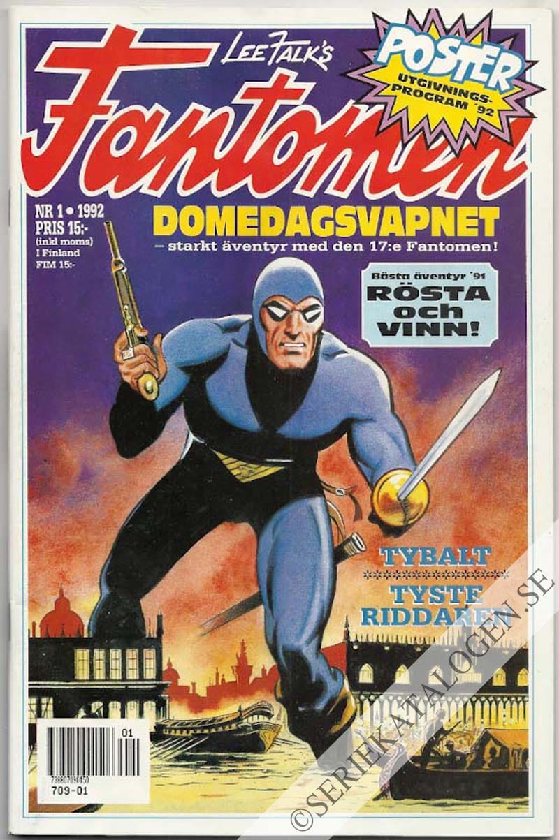Framsida på Fantomen #1 (1992)