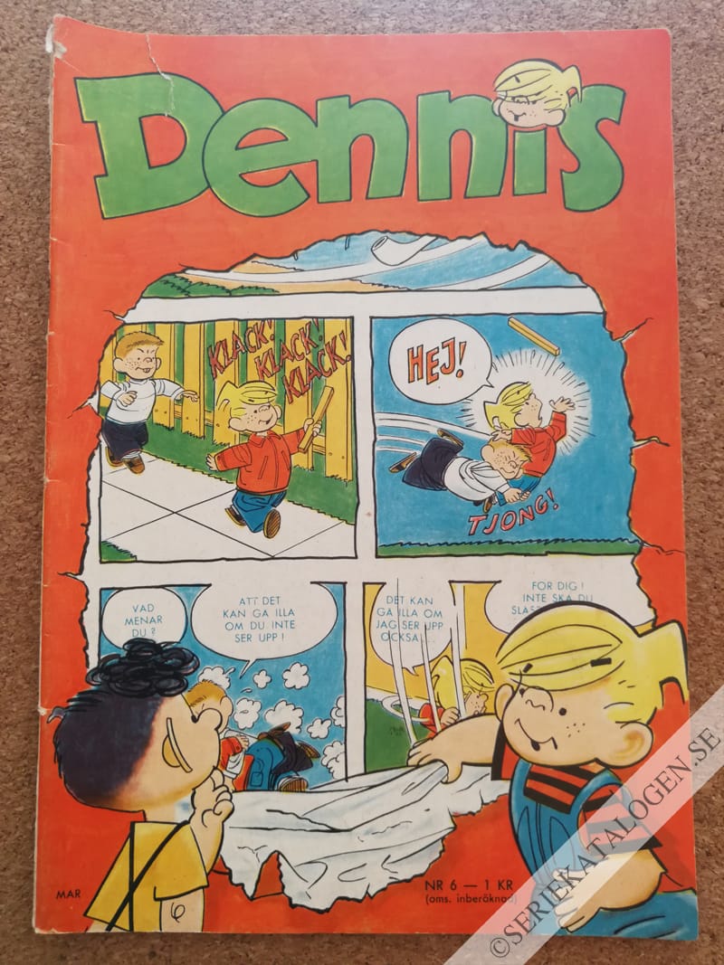 Framsida på Dennis #6 (1966)