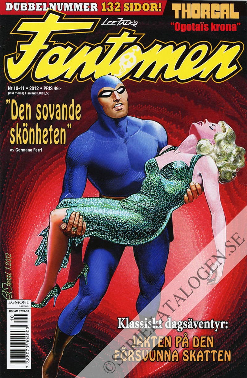 Framsida på Fantomen #10-11 (2012)