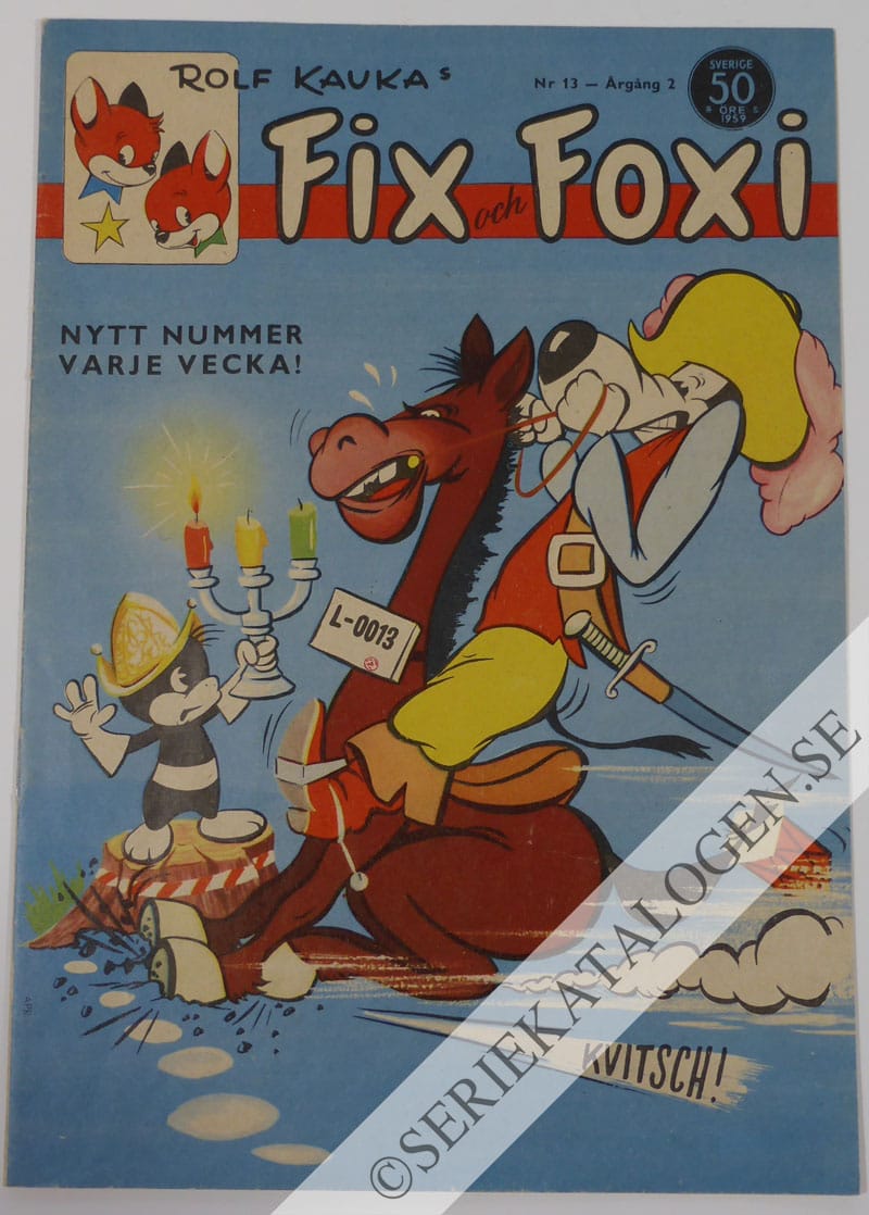 Framsida på Fix och Foxi #13 (1959)