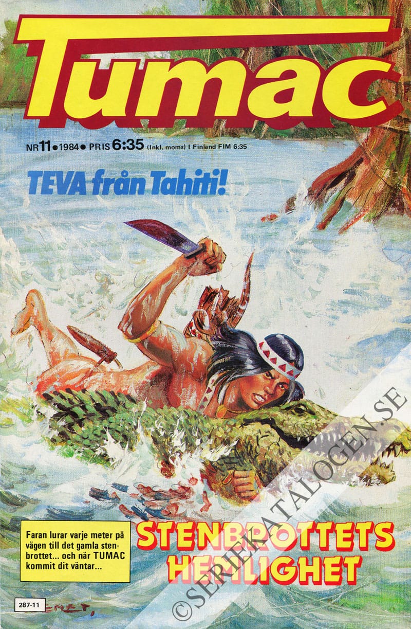 Framsida på Tumac med Serie-Nytt #11 (1984)
