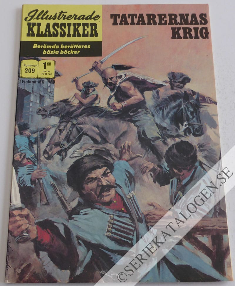 Framsida på Illustrerade Klassiker #209 - Tatarernas krig (1971)