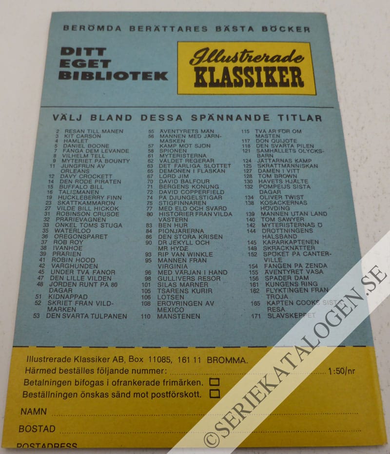 Baksida på Åter från de döda (1969)