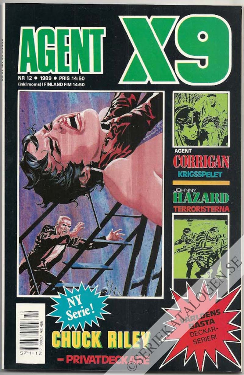 Framsida på Agent X9 #12 (1989)