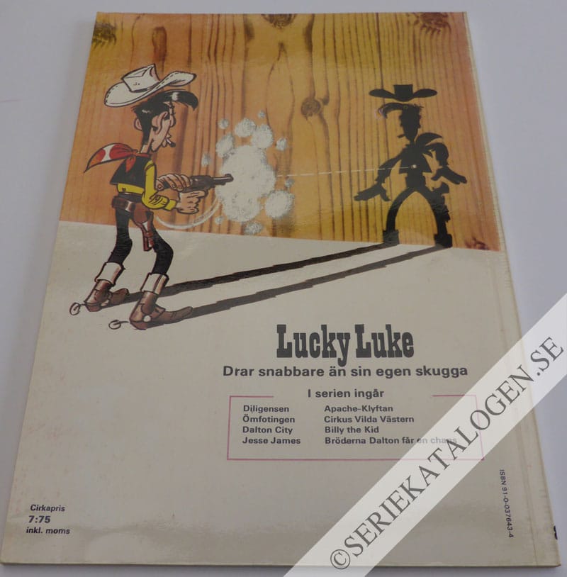 Baksida på Bröderna Dalton får en chans (1972)