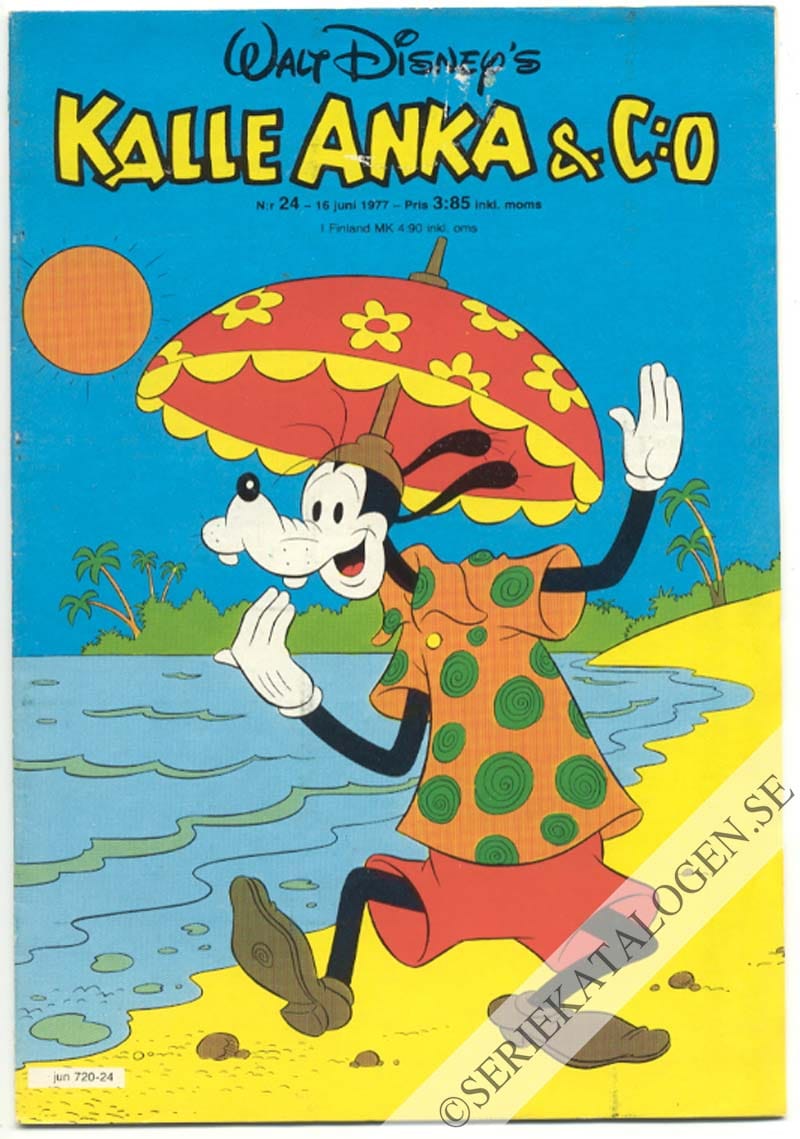 Framsida på Kalle Anka & C:o #24 (1977)