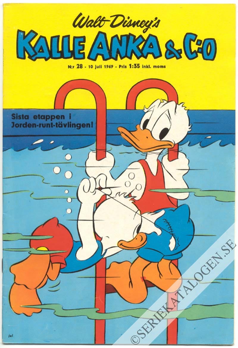 Framsida på Kalle Anka & C:o #28 (1969)