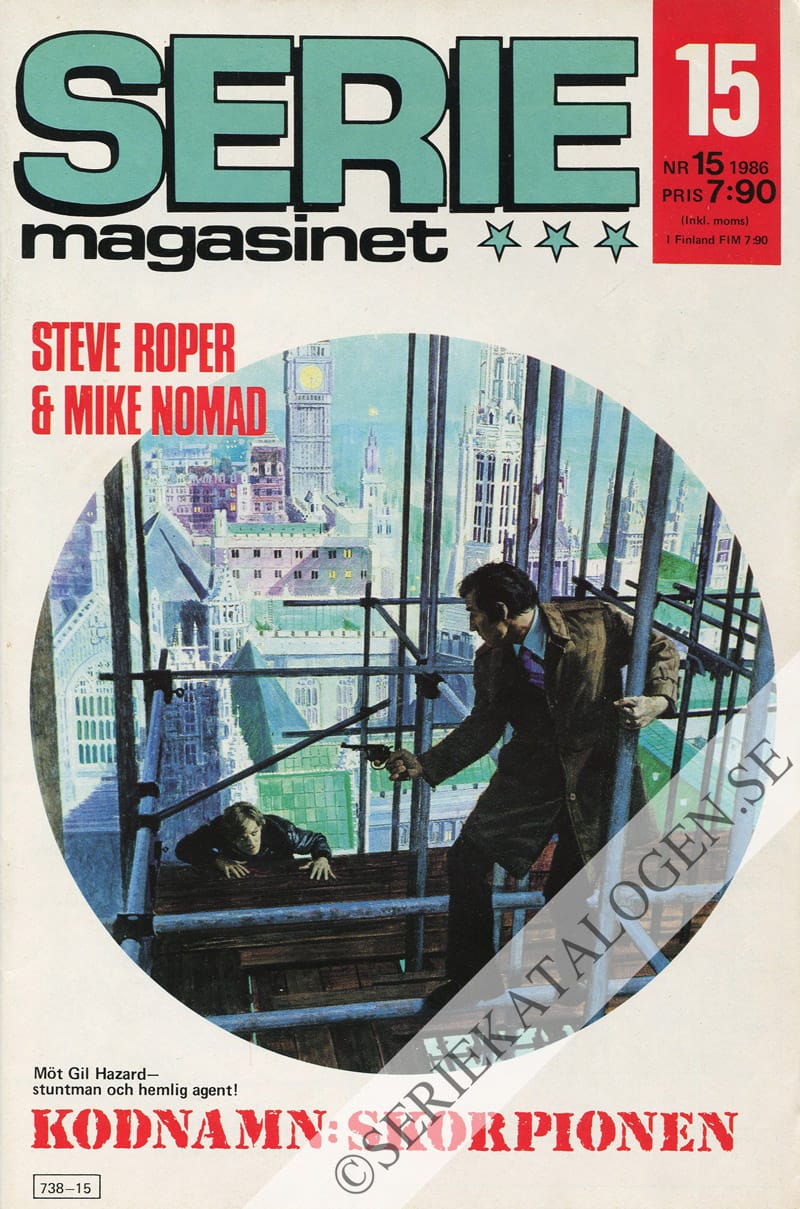 Framsida på Seriemagasinet #15 (1986)