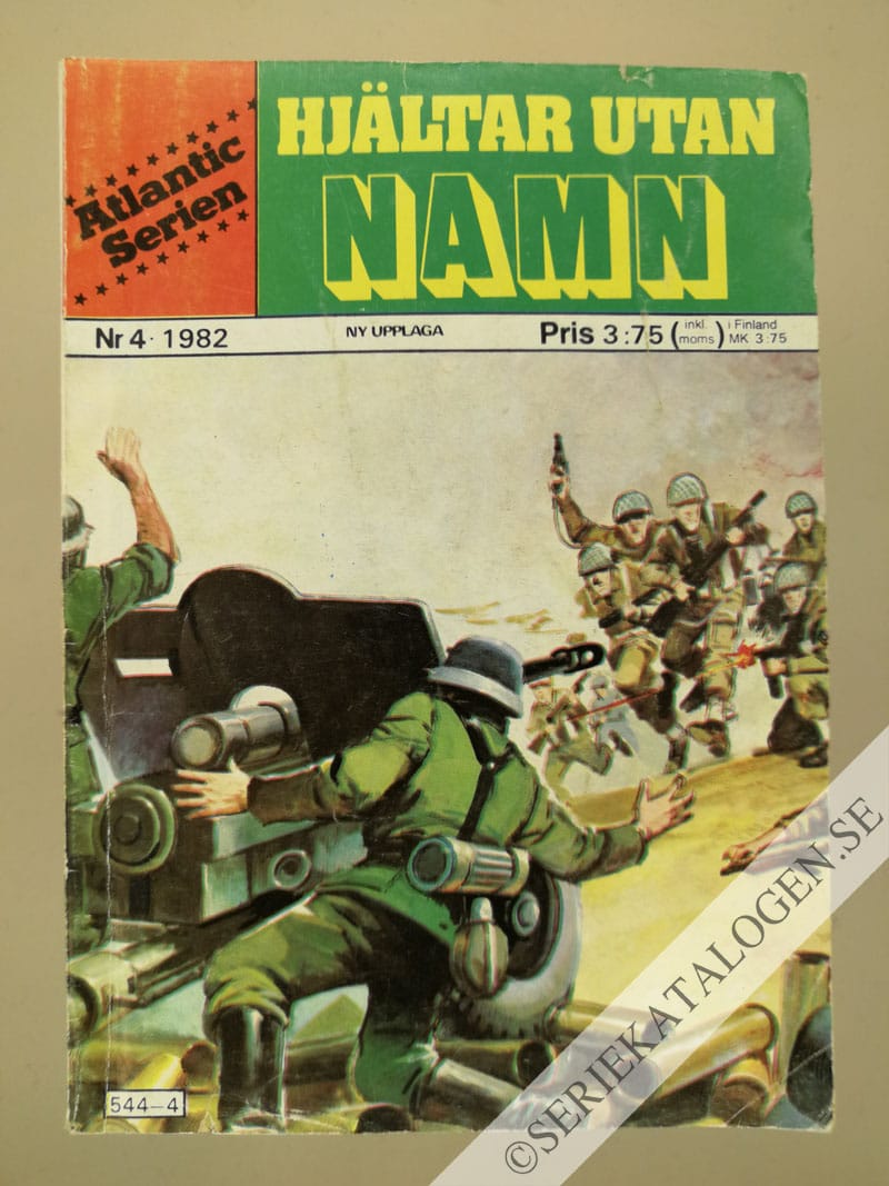 Framsida på Atlanticserien Hjältar utan namn (1982)