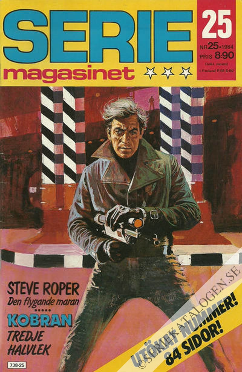 Framsida på Seriemagasinet #25 (1984)